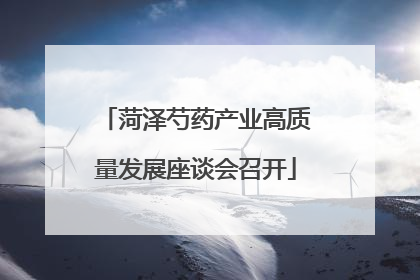 菏泽芍药产业高质量发展座谈会召开