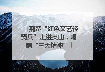 荆楚“红色文艺轻骑兵”走进英山，唱响“三大精神”