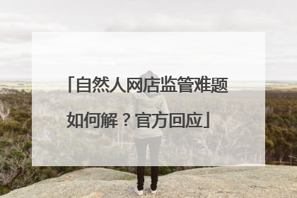 自然人网店监管难题如何解？官方回应