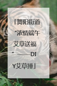 舞阳街道“浓情端午 艾草送福”——DIY艾草捶