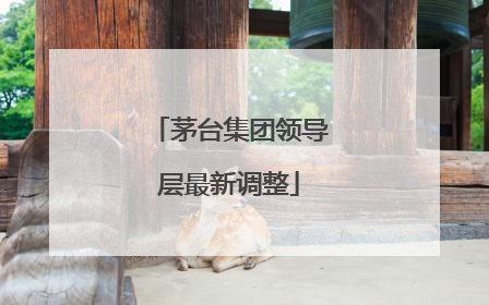 茅台集团领导层最新调整