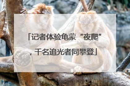记者体验龟蒙“夜爬”，千名追光者同攀登