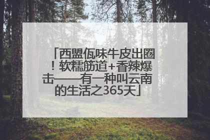 西盟佤味牛皮出圈！软糯筋道+香辣爆击——有一种叫云南的生活之365天