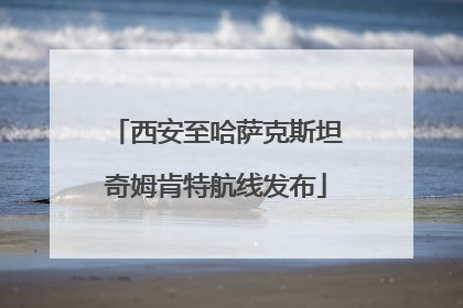 西安至哈萨克斯坦奇姆肯特航线发布