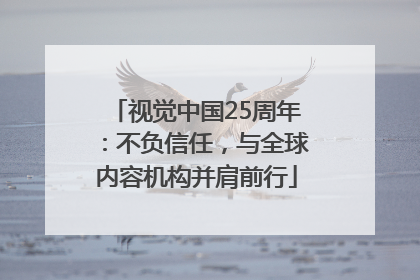 视觉中国25周年：不负信任，与全球内容机构并肩前行