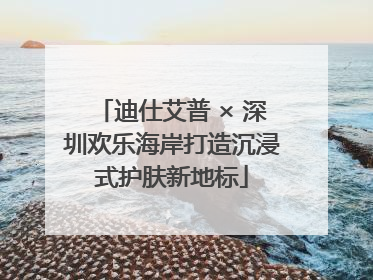 迪仕艾普 × 深圳欢乐海岸打造沉浸式护肤新地标