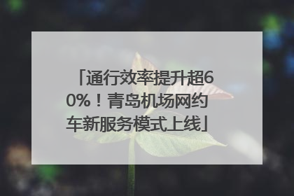 通行效率提升超60%！青岛机场网约车新服务模式上线