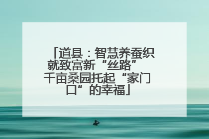道县：智慧养蚕织就致富新“丝路” 千亩桑园托起“家门口”的幸福