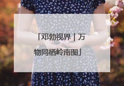 邓勃视界｜万物同栖岭南图