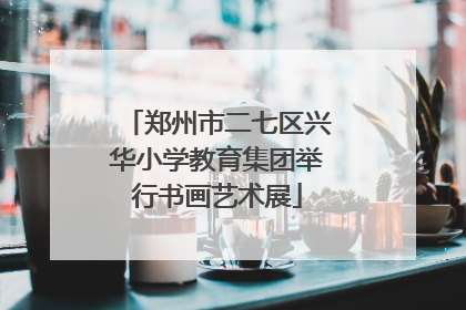 郑州市二七区兴华小学教育集团举行书画艺术展