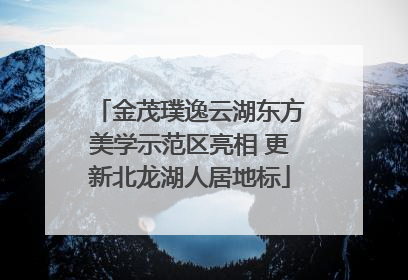 金茂璞逸云湖东方美学示范区亮相 更新北龙湖人居地标