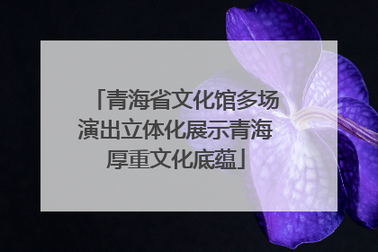 青海省文化馆多场演出立体化展示青海厚重文化底蕴