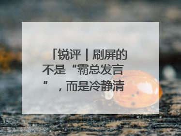 锐评｜刷屏的不是“霸总发言”，而是冷静清醒的长期主义