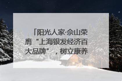 阳光人家·佘山荣膺“上海银发经济百大品牌”，树立康养行业新标杆