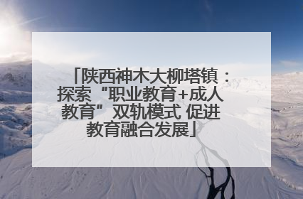 陕西神木大柳塔镇：探索“职业教育+成人教育”双轨模式 促进教育融合发展