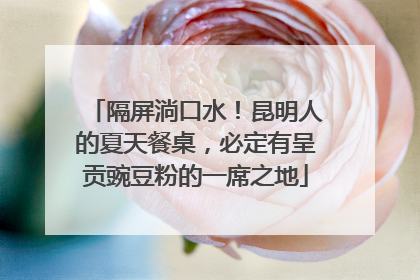 隔屏淌口水！昆明人的夏天餐桌，必定有呈贡豌豆粉的一席之地