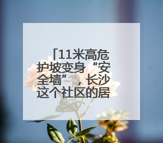 11米高危护坡变身“安全墙”，长沙这个社区的居民出行无忧了！