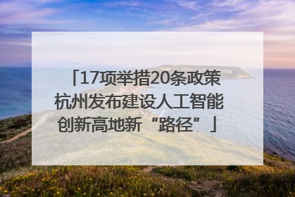 17项举措20条政策 杭州发布建设人工智能创新高地新“路径”