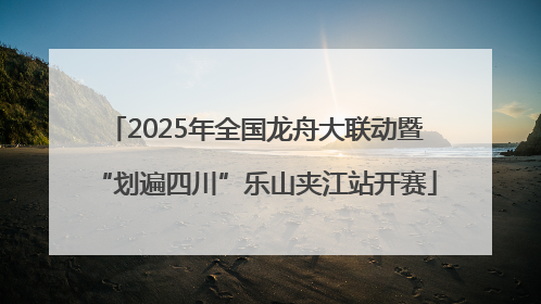 2025年全国龙舟大联动暨“划遍四川”乐山夹江站开赛