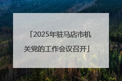 2025年驻马店市机关党的工作会议召开