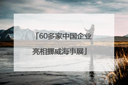 60多家中国企业亮相挪威海事展