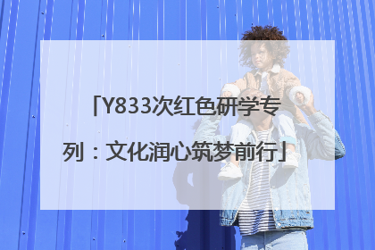 Y833次红色研学专列：文化润心筑梦前行